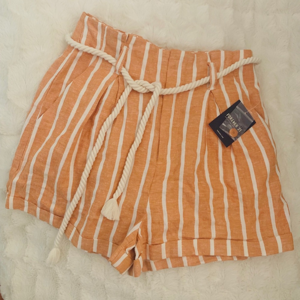 High-Waisted Plaid Shorts